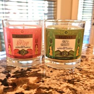 Beloved Wicked So Popular! & Defy Gravity 1 Wick Candle 7oz Set